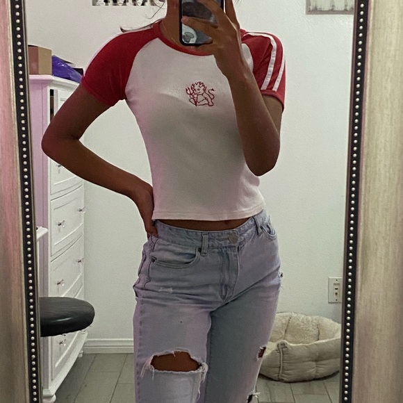 brandy melville devil tee shirt !! - Picture 3 of 3